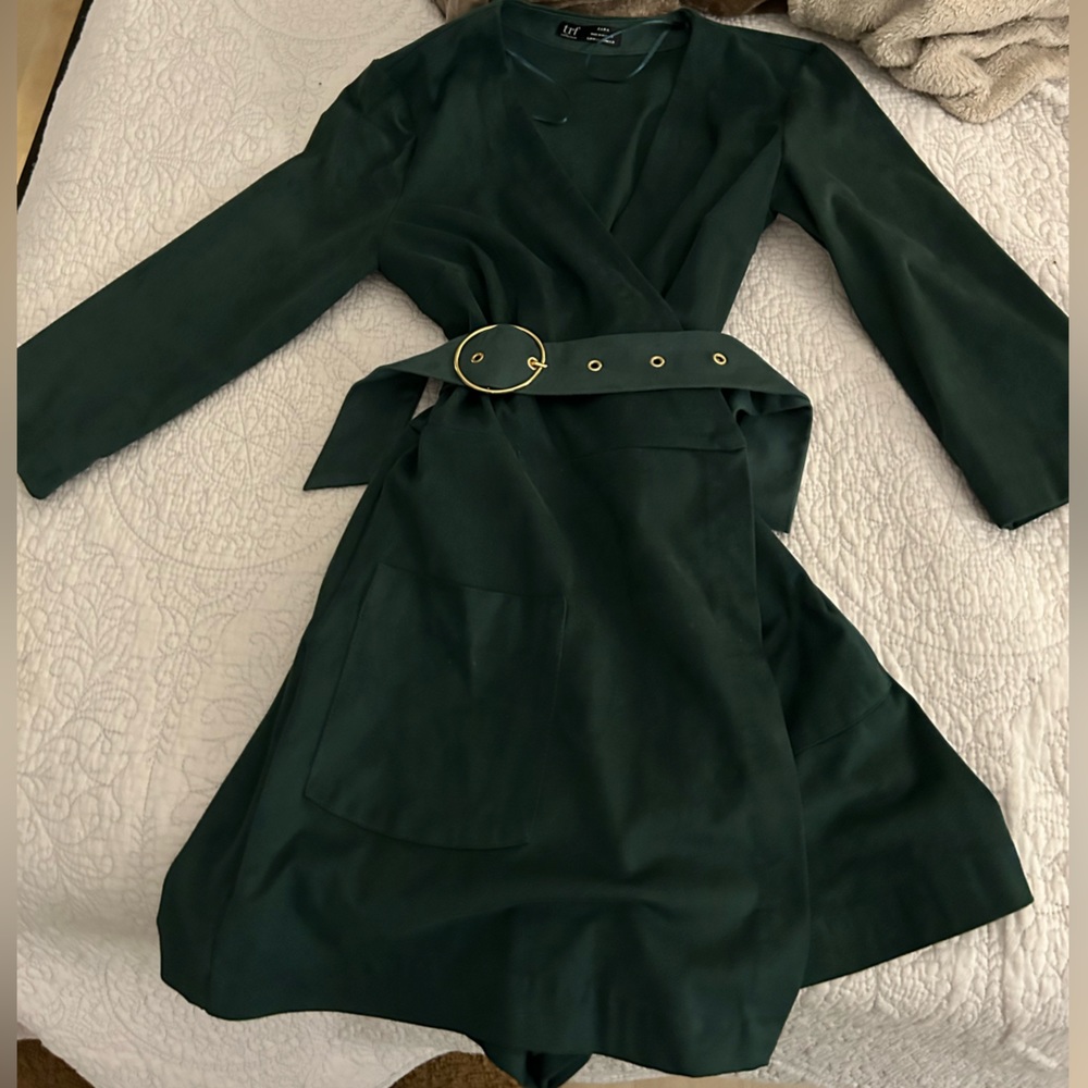 Zara suede romper